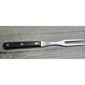 Lifetime Cutlery  L C Germain Carving Fork Stainless Steel 2-Prong Wood Japan